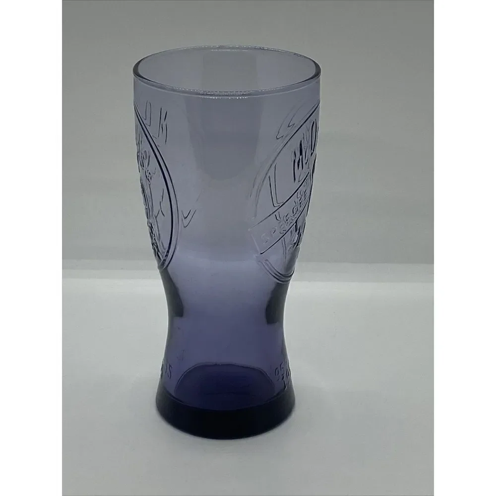 MCDONALD'S 1955 RETRO PURPLE SPEEDEE DRINKING LOGO GLASS  Vintage